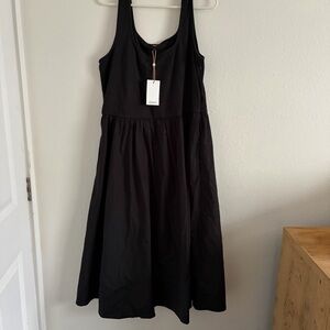 Quince Cotton Mixed Media Tank Dress